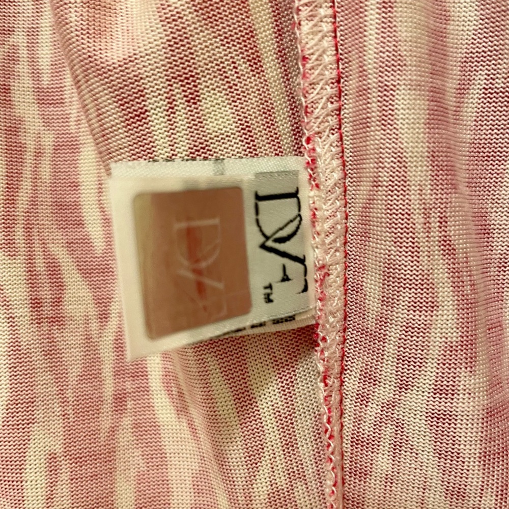 Diane Von Furstenberg New Julian Two wrap dress 100% silk. Hot Pink white Size 6 - Picture 9 of 15